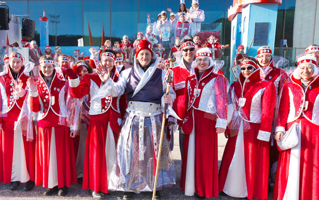 Gefolge des Prinzenpaars Fasching Bregenz